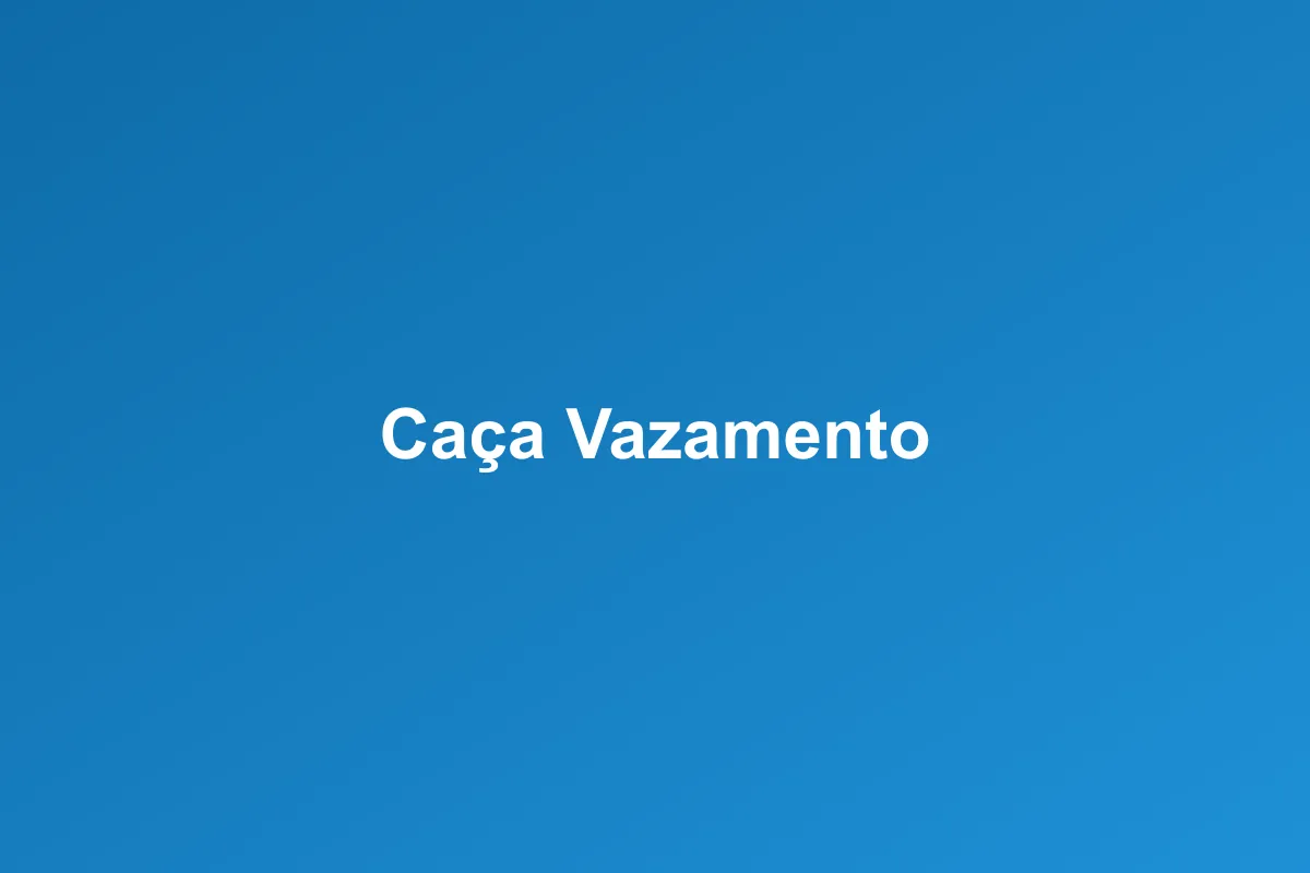 Caça-vazamento de Água em Indaiatuba